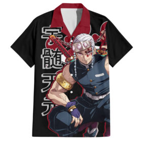 Chemise hawaïenne Tengen Uzui Demon Slayer