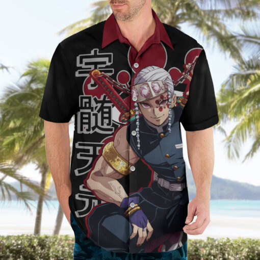Chemise hawaïenne Tengen Uzui Demon Slayer – Image 3