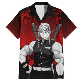 Chemise hawaïenne Tengen Uzui Art Japon