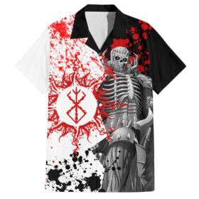 Chemise hawaïenne Chevalier Tête de Mort Berserk Anime Japon