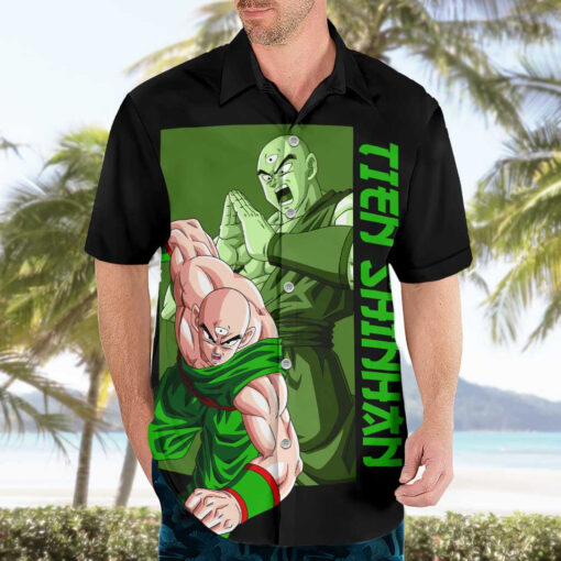 Chemise hawaïenne Tien Shinhan Dragon Ball Z Anime – Image 3