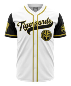 Maillot de baseball Tigres Blancs Dragonzord Tommy Oliver Power Rangers