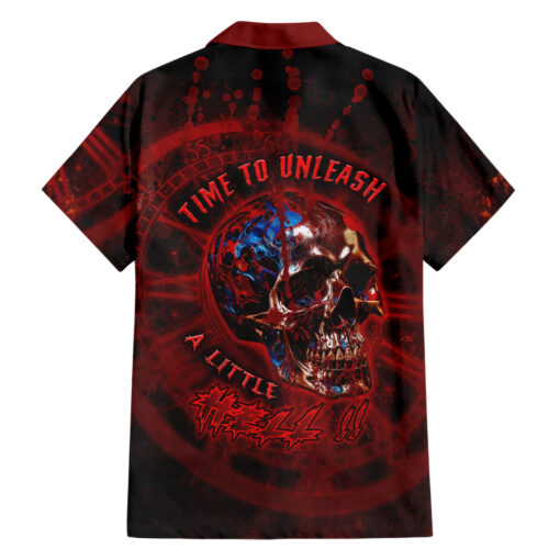 Chemise hawaïenne Il est temps de lâcher un peu d’enfer !!