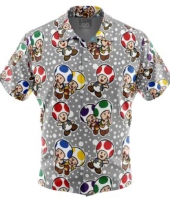 Chemise hawaïenne Toad Mario Bros