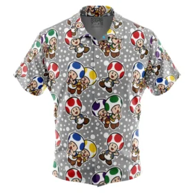 Chemise hawaïenne Toad Mario Bros