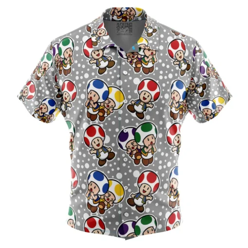Chemise hawaïenne Toad Mario Bros