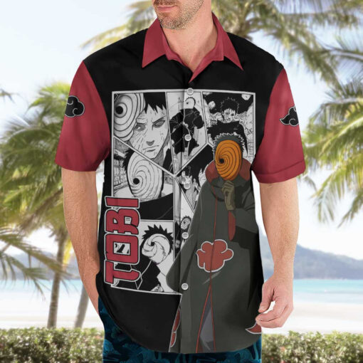 Chemise hawaïenne Tobi Naruto Anime Mix Manga – Image 3