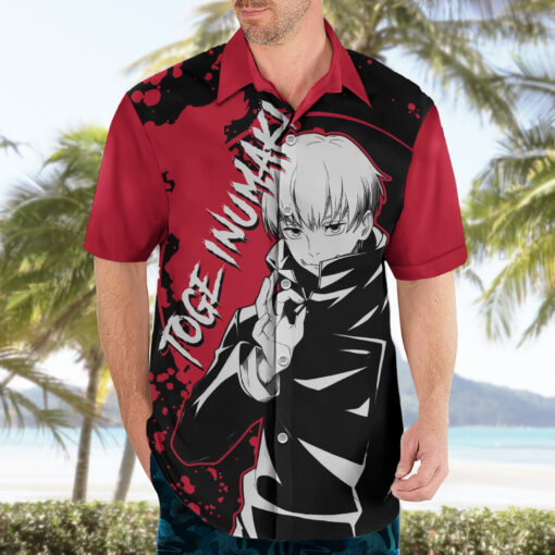 Chemise hawaïenne Toge Inumaki Jujutsu Kaisen Style Manga – Image 3