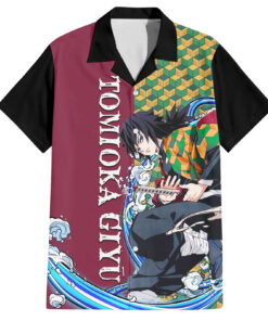 Chemise hawaïenne Tomioka Giy Demon Slayer Anime
