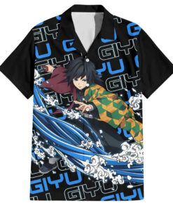 Chemise hawaïenne Tomioka Giyu Demon Slayer Anime Japon
