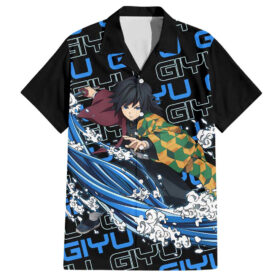 Chemise hawaïenne Tomioka Giyu Demon Slayer Anime Japon