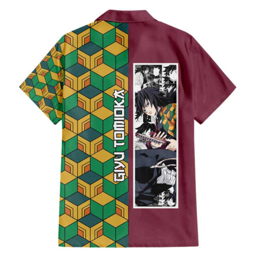 Chemise hawaïenne Tomioka Giyu Haori Demon Slayer Anime – Image 2