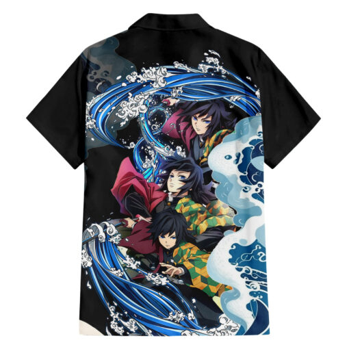 Chemise hawaïenne Tomioka Giyuu Demon Slayer Anime Japon – Image 2