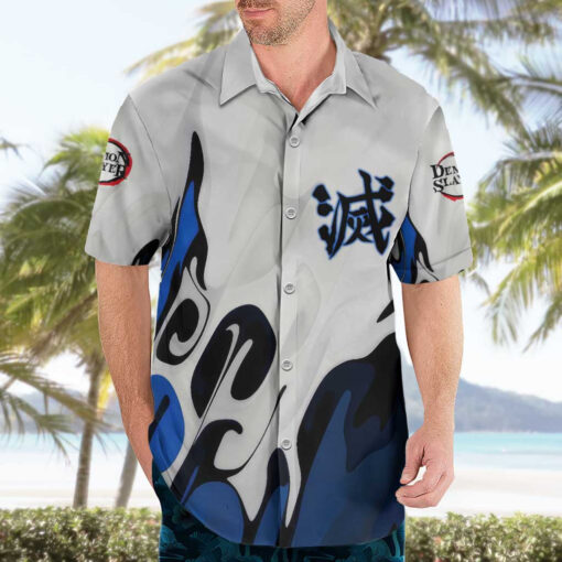 Chemise hawaïenne Tomioka Gyu Demon Slayer Anime – Image 3