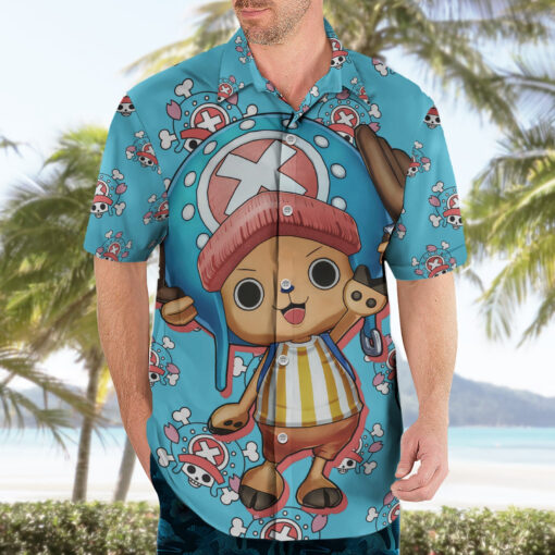 Chemise hawaïenne Tony Tony Chopper Movie Rouge – Image 3
