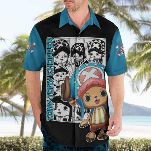 Chemise hawaïenne Tony Tony Chopper One Piece Anime Mix Manga – Image 3