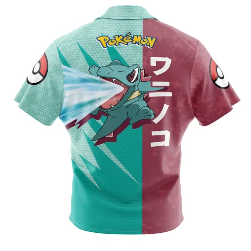 Chemise hawaïenne Totodile Attaque Pokémon – Image 2