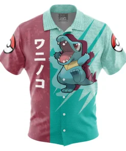 Chemise hawaïenne Totodile Attaque Pokémon