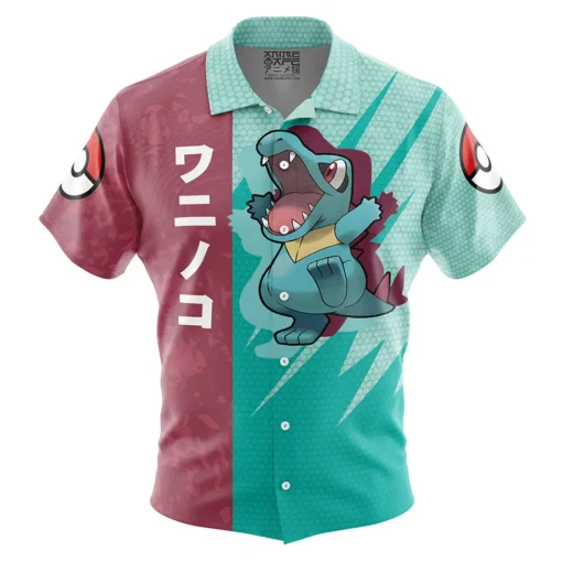 Chemise hawaïenne Totodile Attaque Pokémon