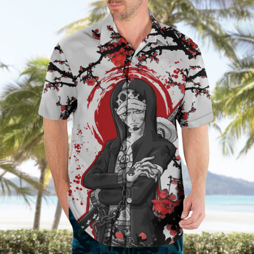 Chemise hawaïenne Trafalgar D Law Style Japon Anime – Image 3