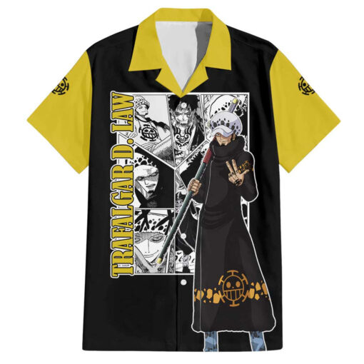 Chemise hawaïenne Trafalgar D. Law One Piece Anime Mix Manga