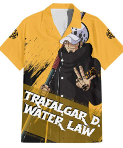 Chemise hawaïenne Trafalgar D. Water Law One Piece Anime