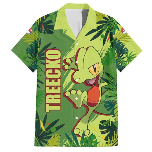 Chemise hawaïenne Treecko Pokémon Anime