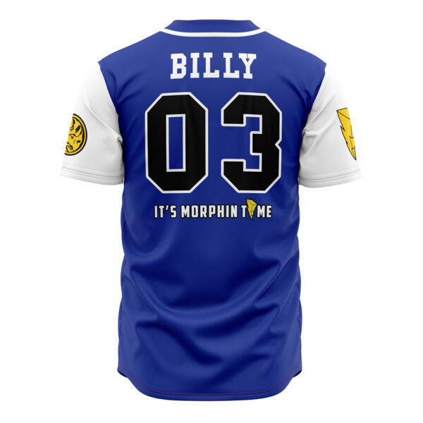 Maillot de baseball Tricératops Bleu Billy Cranston Power Rangers – Image 2