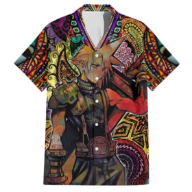 Chemise hawaïenne Trippy Cloud Strife Final Fantasy 7
