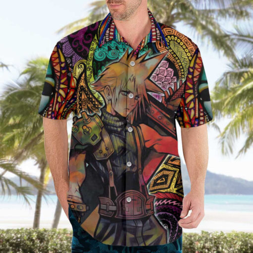 Chemise hawaïenne Trippy Cloud Strife Final Fantasy 7 – Image 3