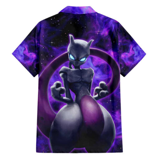 Chemise hawaïenne Trippy Cosmic Mewtwo Pokémon – Image 2