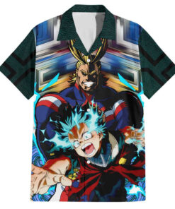 Chemise hawaïenne Trippy Deku x All Might My Hero Academia
