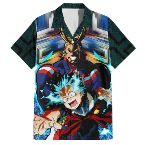 Chemise hawaïenne Trippy Deku x All Might My Hero Academia