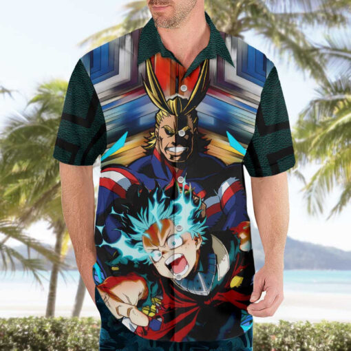 Chemise hawaïenne Trippy Deku x All Might My Hero Academia – Image 3