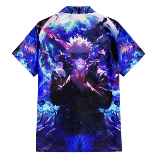 Chemise hawaïenne Trippy Gojo Satoru Jujutsu Kaisen – Image 2