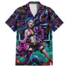 Chemise hawaïenne Trippy Jinx Arcane League of Legends
