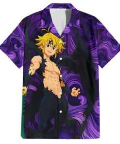 Chemise hawaïenne Trippy Meliodas Assault Mode Seven Deadly Sins