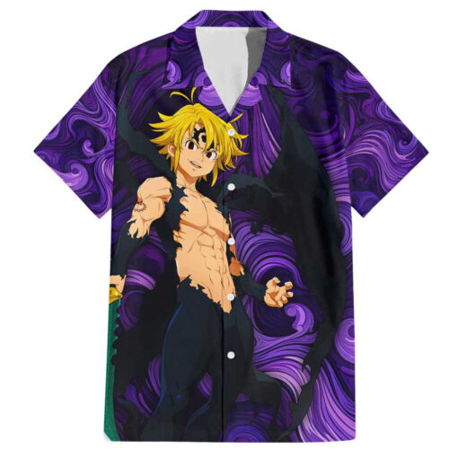 Chemise hawaïenne Trippy Meliodas Assault Mode Seven Deadly Sins