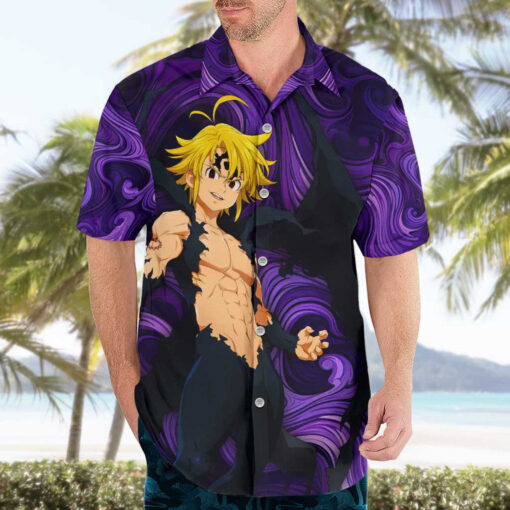 Chemise hawaïenne Trippy Meliodas Assault Mode Seven Deadly Sins – Image 3