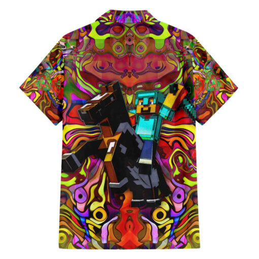 Chemise hawaïenne Trippy Minecraft – Image 2