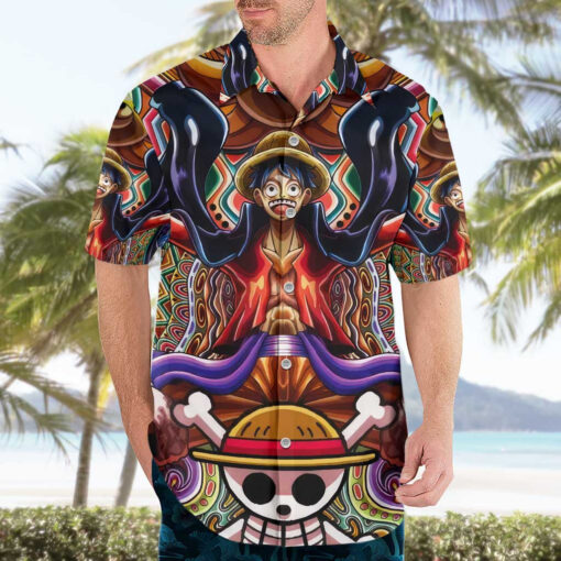 Chemise hawaïenne Trippy Monkey D. Luffy One Piece – Image 3