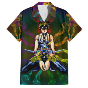 Chemise hawaïenne Trippy Narancia Lil Bomber JoJo’s Bizarre Adventure