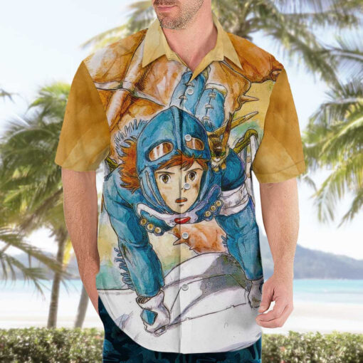 Chemise hawaïenne Trippy Nausicaä of the Valley of the Wind Studio Ghibli – Image 3