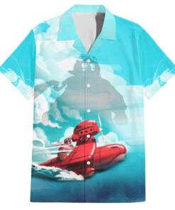 Chemise hawaïenne Trippy Porco Rosso Studio Ghibli