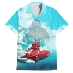 Chemise hawaïenne Trippy Porco Rosso Studio Ghibli