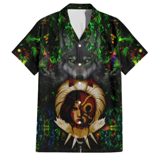 Chemise hawaïenne Trippy Princess Mononoke Studio Ghibli