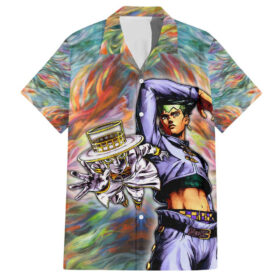 Chemise hawaïenne Trippy Rohan Kishibe Heavens Door JoJo’s Bizarre Adventure