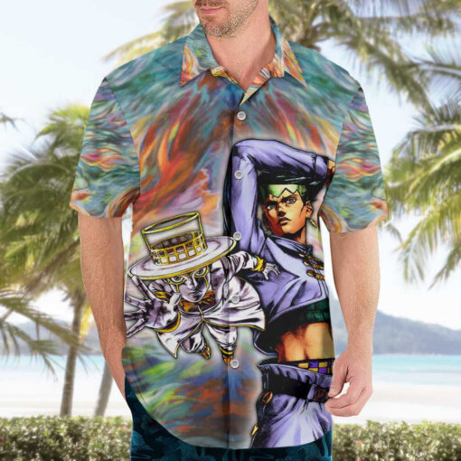 Chemise hawaïenne Trippy Rohan Kishibe Heavens Door JoJo's Bizarre Adventure – Image 3