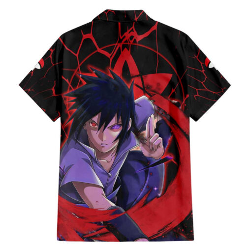 Chemise hawaïenne Trippy Sasuke Uchiha Naruto – Image 2