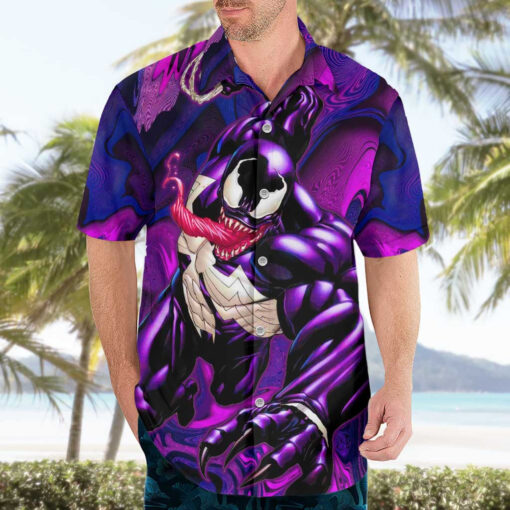 Chemise hawaïenne Trippy Venom Comic Mix – Image 3